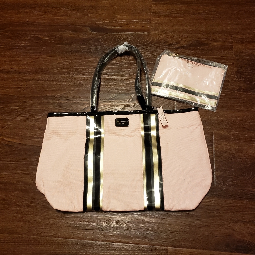 NWT Victoria Seceret Tote Bag With Wristlet